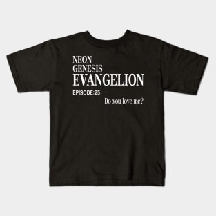 Neon Genesis Evangelion Title Card Kids T-Shirt